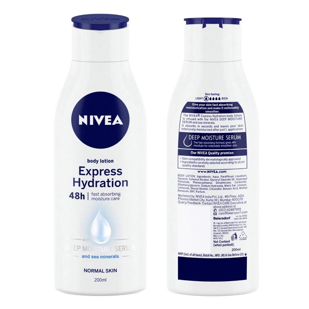 Nivea Body Lotion - Express Hydration - 200 ml
