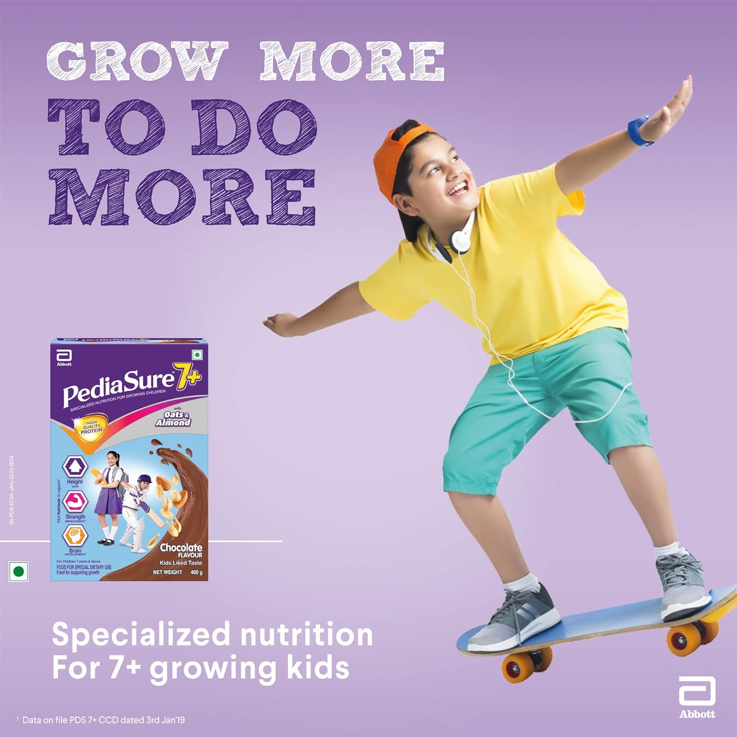 PediaSure 7+ Specialized Nutrition Drink Chocolate Powder 800gm