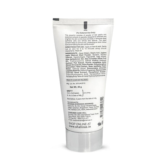 Shahnaz Husain Pearl Scrub Plus (Natural Exfoliating Scrub) - 40 gm