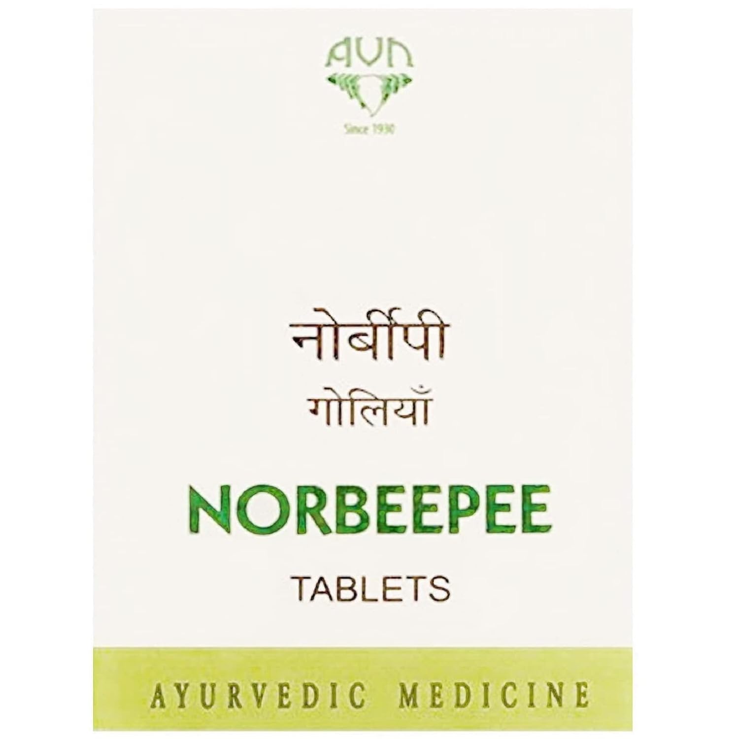 AVN Ayurveda Norbeepee Tablets 120 Tablets For High Blood Pressure, Anxiety