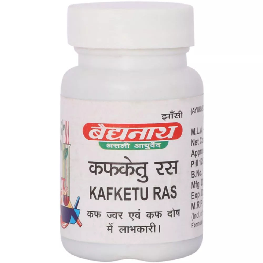 Baidyanath Kafkuthar Ras (80tab) For Cold, Respiratory Diseases, Cough, Bronchitis, Flu and Fever