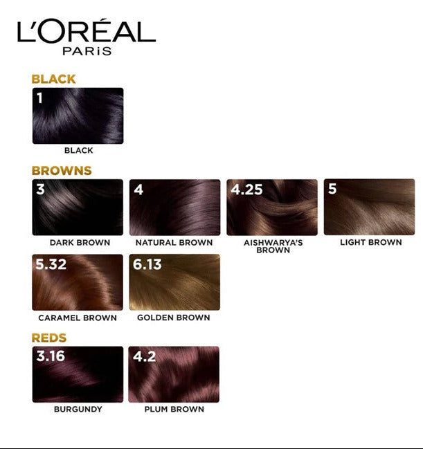 LOreal Paris Excellence Creme Hair Color  3 Dark Brown 72ml+100gm
