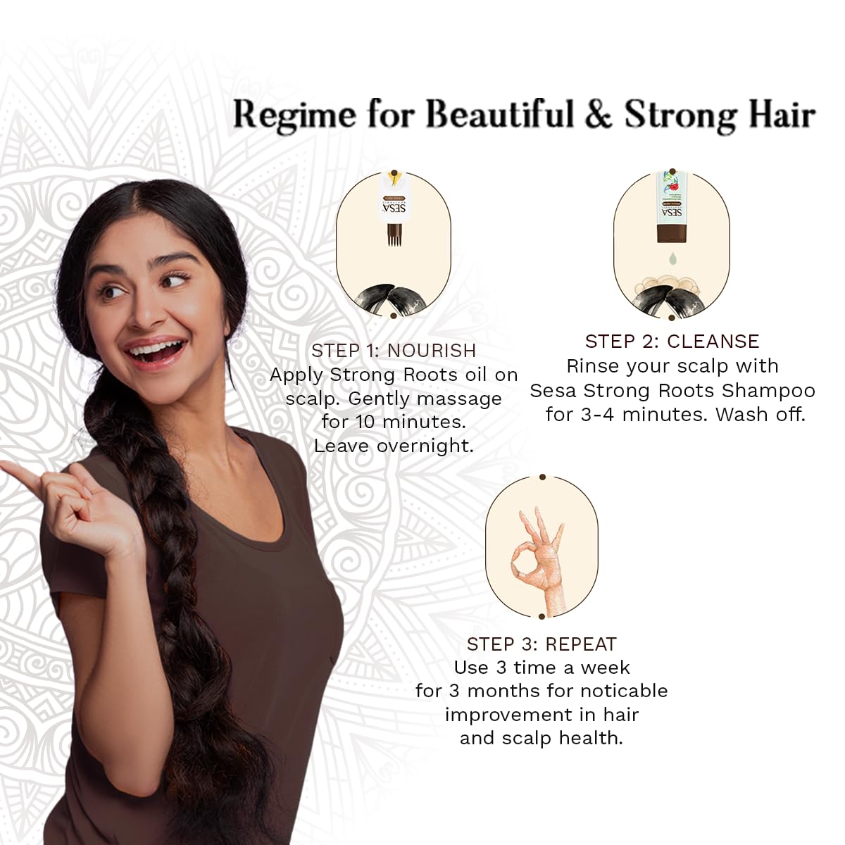 Sesa Ayurvedic Strong Roots Hair Oil - 100 ml