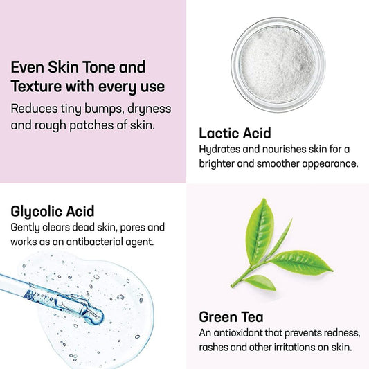 Azani Bump Eraser Body Scrub, 5% Glycolic Acid + 5% Lactic Acid – 100g | Exfoliator to Remove Body Acne