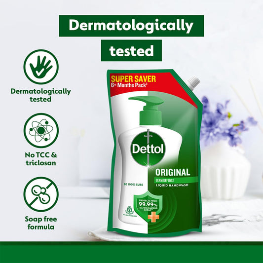 Dettol Liquid Handwash Refill - Original Hand Wash- 675ml, (Buy 1 Get 1 Free)