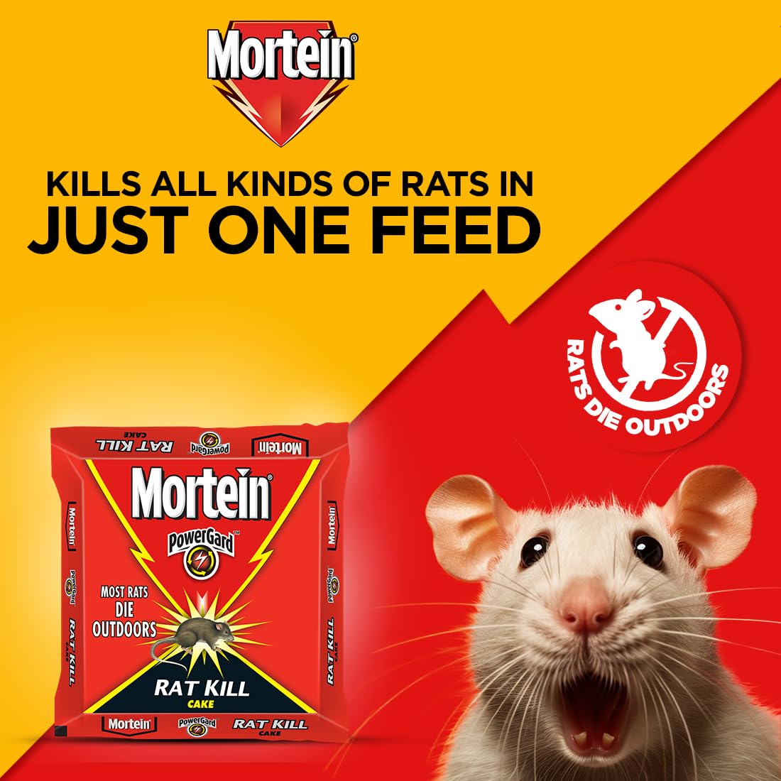 Mortein Powergard Rat Kill Cake, 100 G