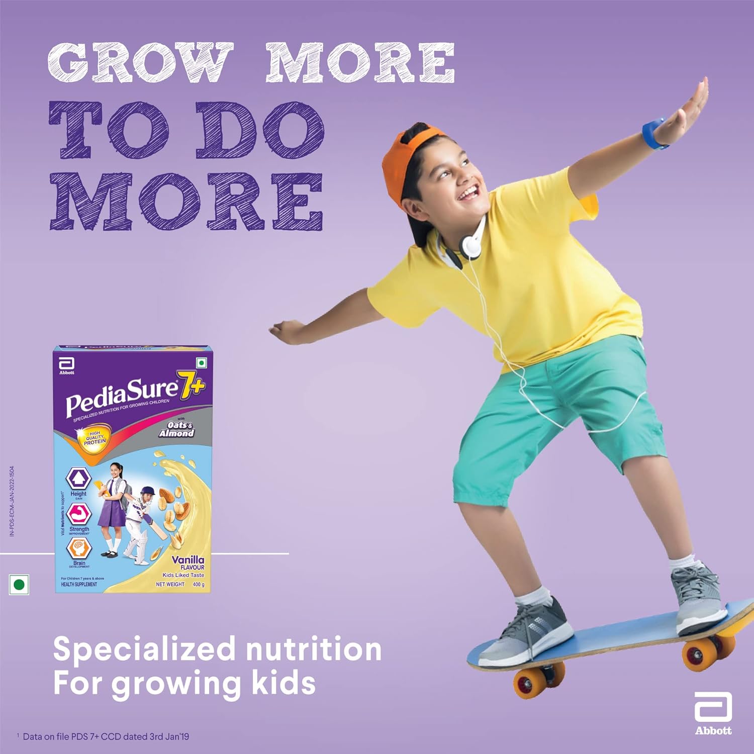 PediaSure 7+ Specialized Nutrition Drink Vanilla Powder 400gm