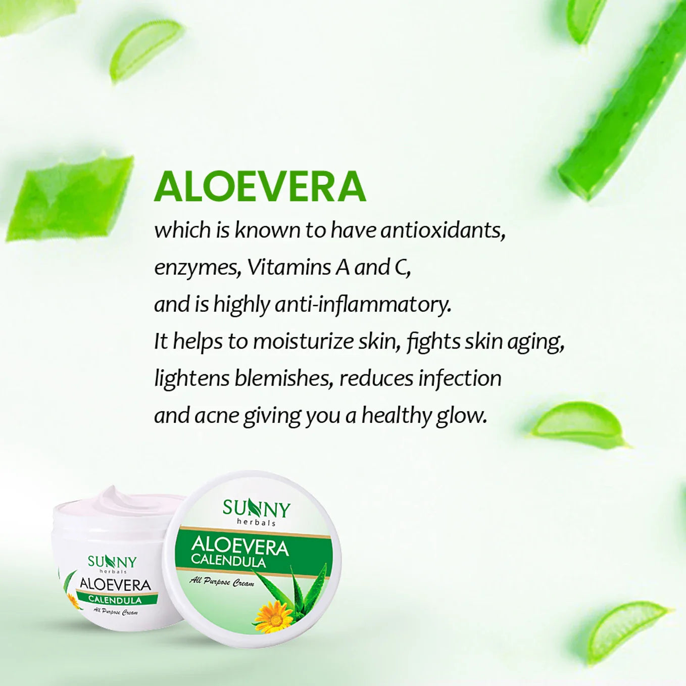 Bakson's Sunny Aloe Vera Calendula Cream - 125 gm - Pack of 1