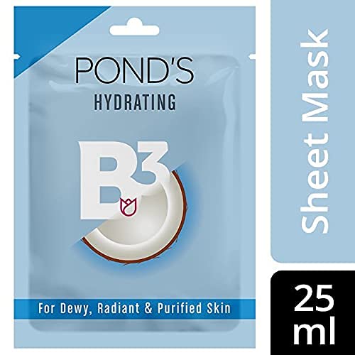 Ponds Hydrating Sheet Mask With Natural Coconut Water And Vitamin B3 - 25 ml