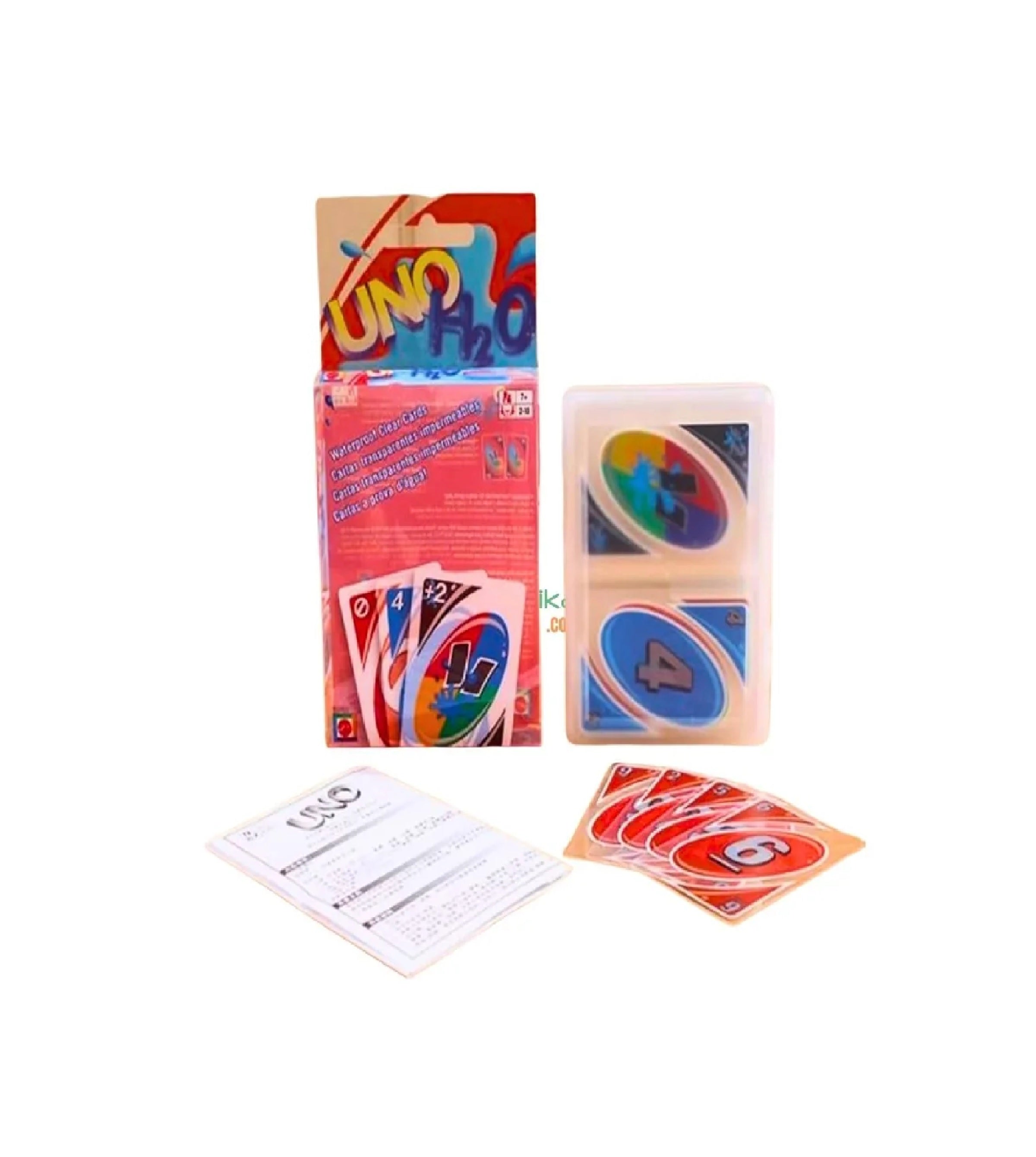UNO H2O Card Game | Waterproof Plastic UNO Cards | Travel & Outdoor Family Game