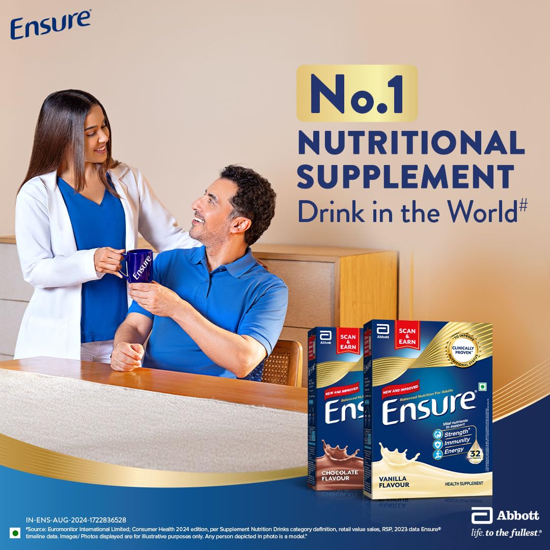 Ensure No 1 Nutritional Supplement Drink Powder Vanilla 375gm