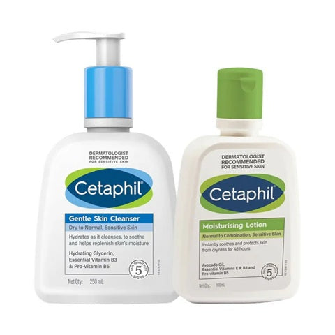 Cetaphil Sensitive Skin Essentials Combo - 250ml + 100ml