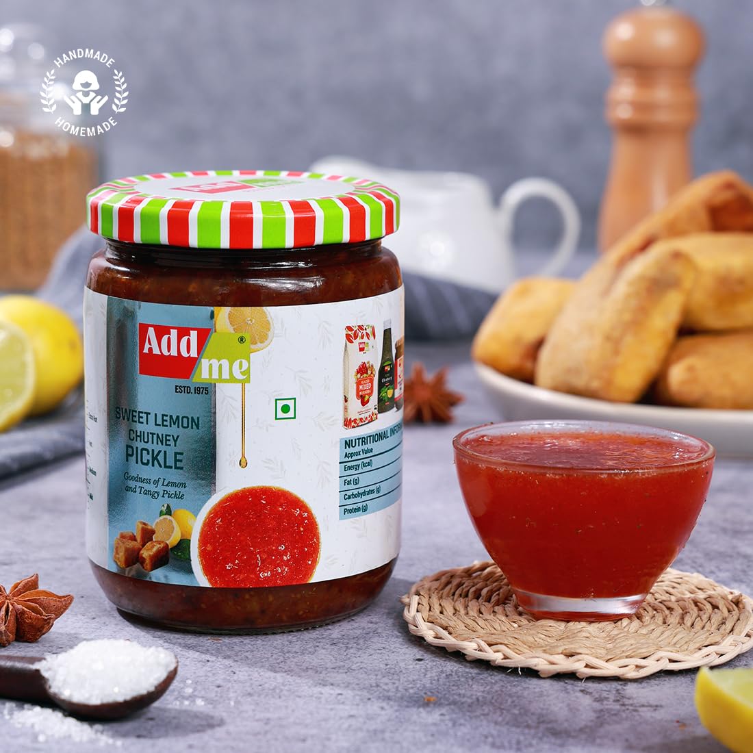 Add Me Sweet Lemon Chuntney Pickle - 600 gm