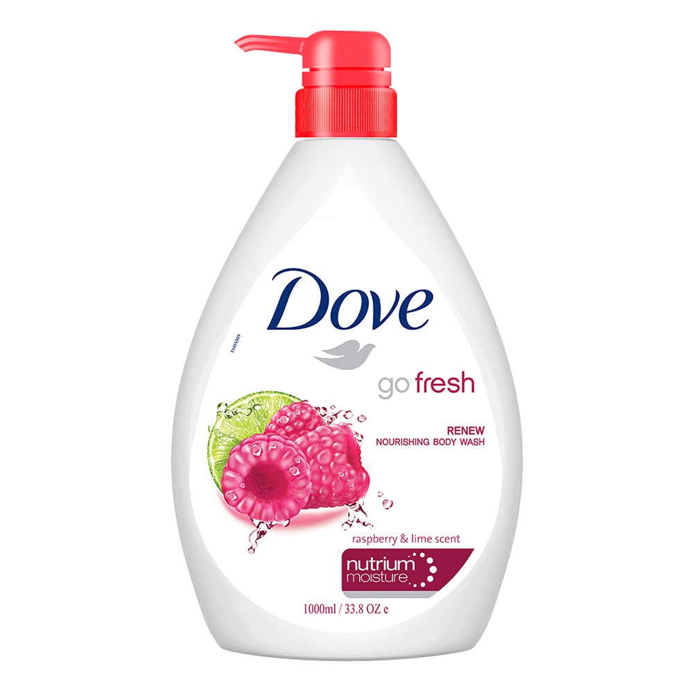 Dove Body Wash - Renew Raspberry & Lime Scent Nourishing - 1000 ml - Pack of 1