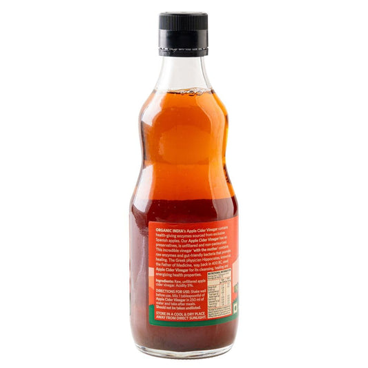Organic India Apple Cider Vinegar 500ml, With Mother of Vinegar