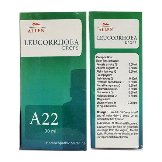Allen Homeopathy A22 Drops - 30 ml