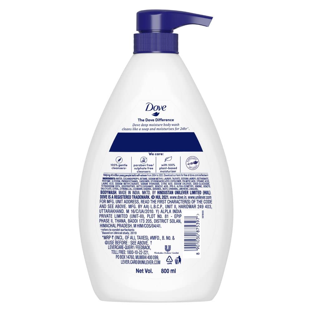 Dove Body Wash Value Pack - Deep Moisture & Gentle Exfoliating Combo - combo