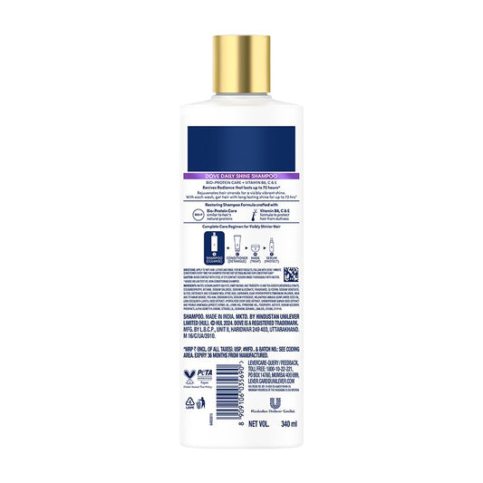 Dove Daily Shine Shampoo - 340 ml