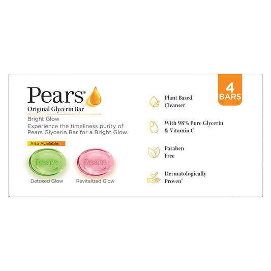 Pears Naturale Refreshing Vitamin C Bathing Bar - 125 gm - set of 4