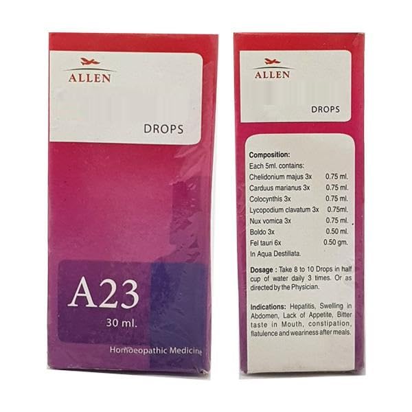 Allen Homeopathy A23 Drops - 30 ml