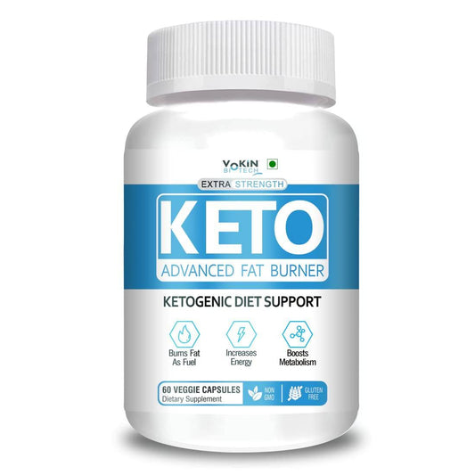 Vokin Biotech Keto Capsules Advance Weight Loss Fat Burner Supplement with Extract 60 Capsules