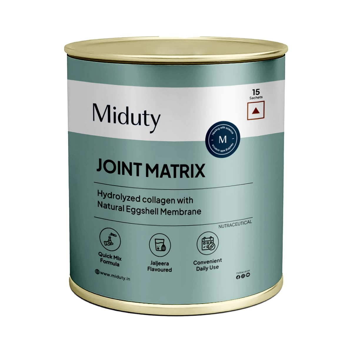 Miduty by Palak Notes Build Joints Back Sachets - Jaljeera - 15 sachets