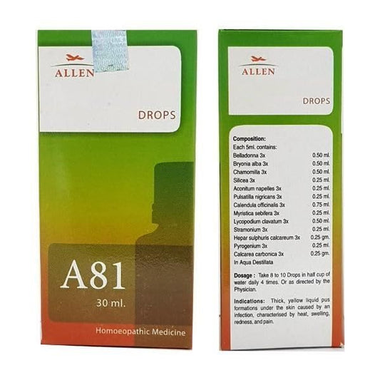 Allen Homeopathy A81 Drops - 30 ml