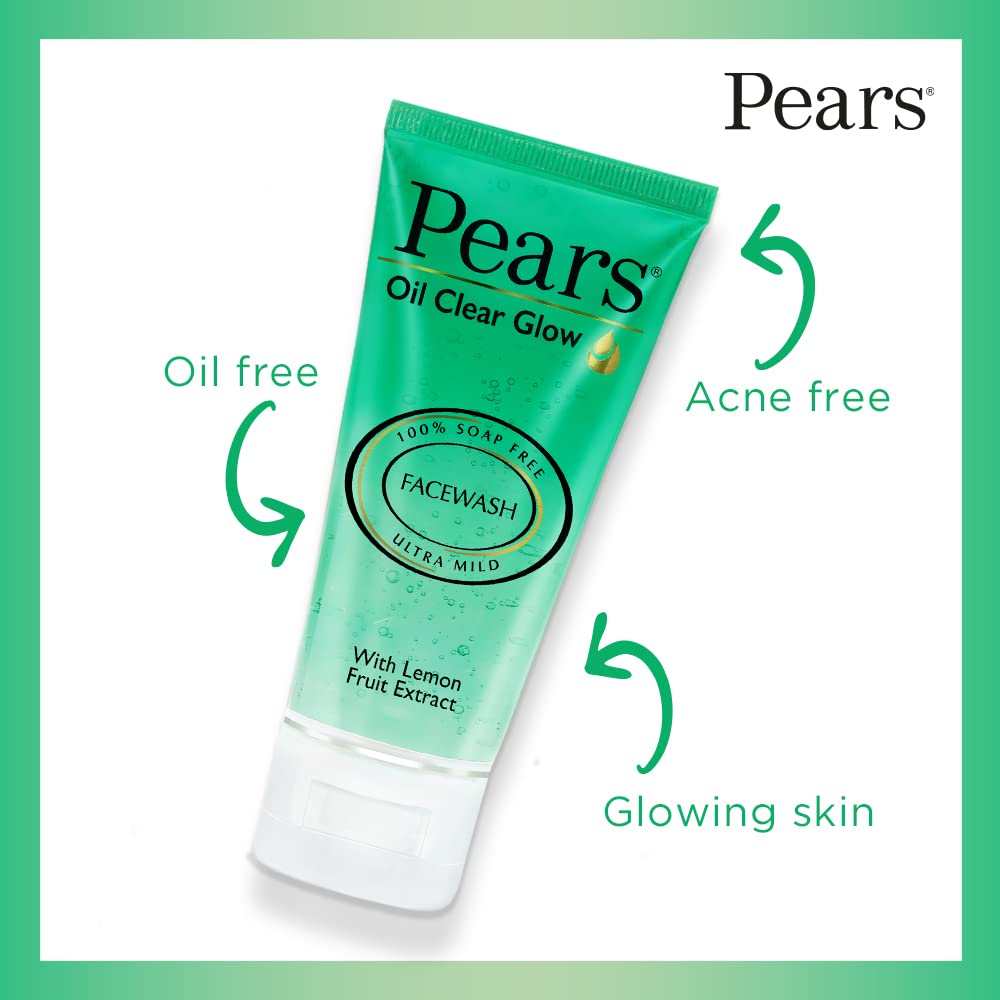 Pears Oil Clear Glow Facewash - 60 gm
