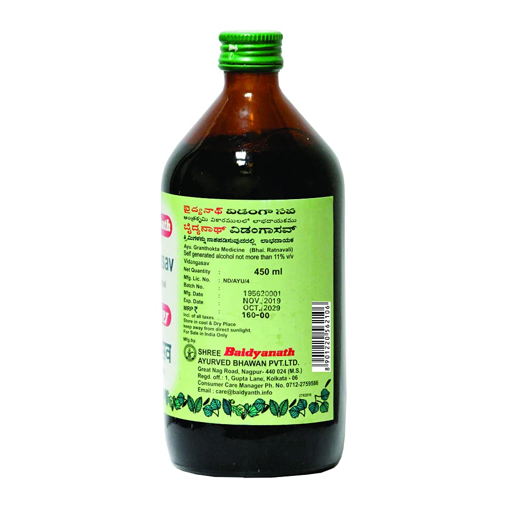 Baidyanath Vidangasava - 450 ml