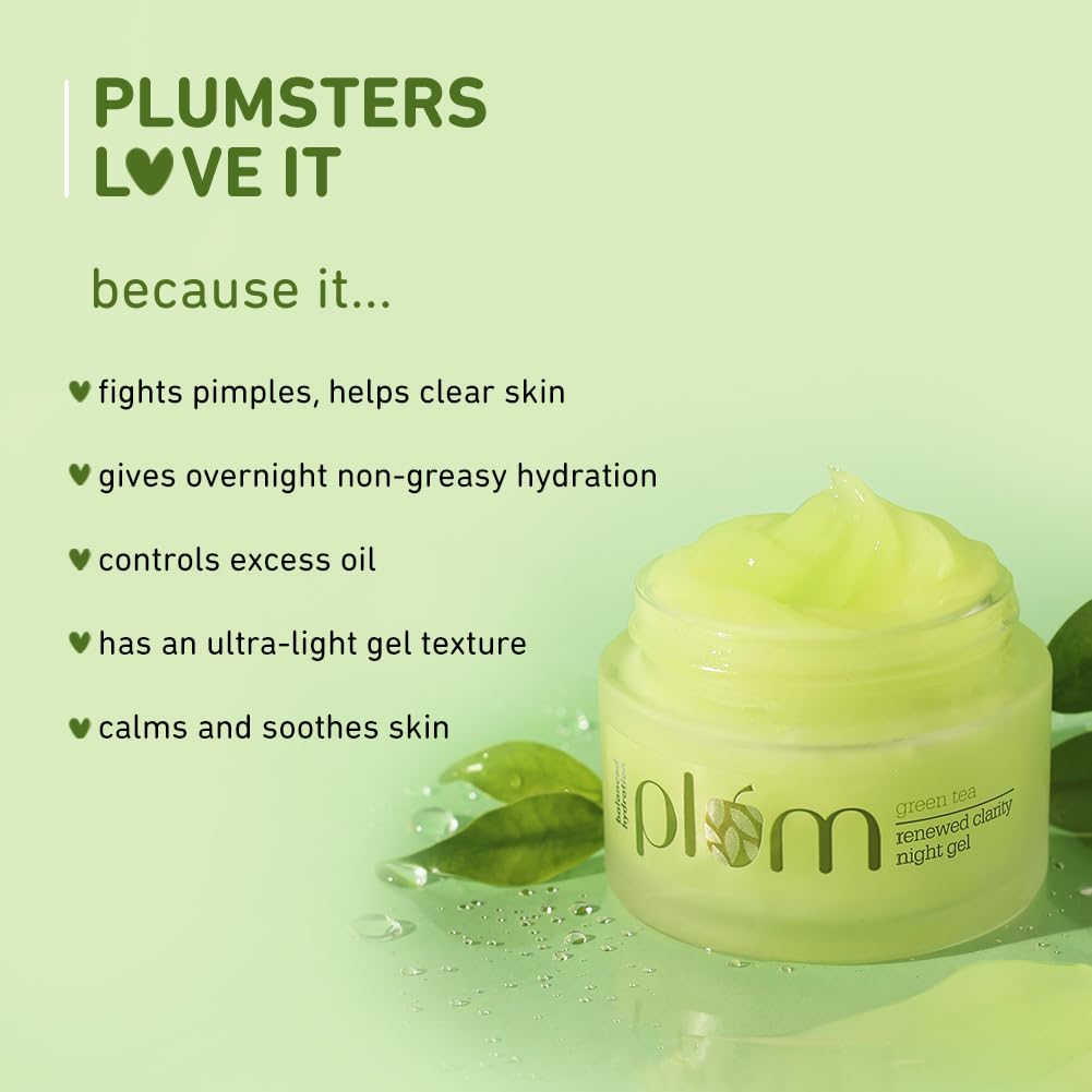 Plum Green Tea Renewed Clarity Night Gel - 50 ml