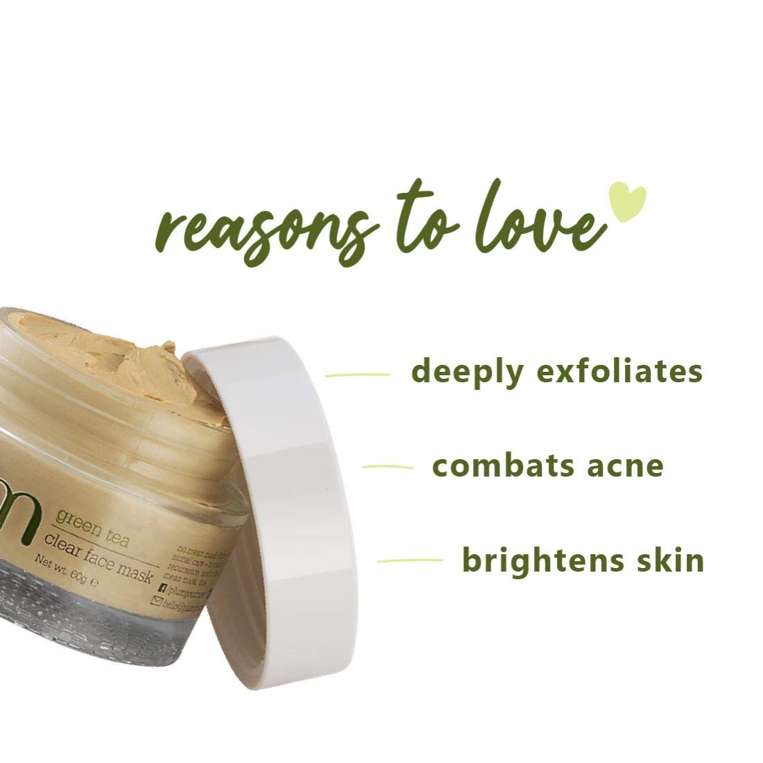 Plum Green Tea Clear Face Mask - 60 gm