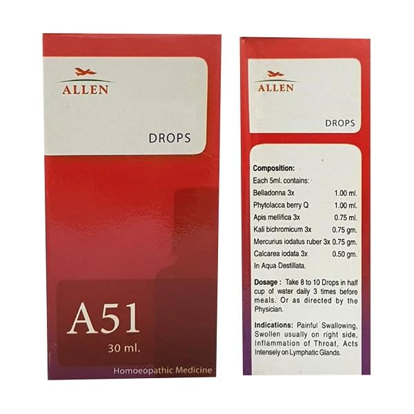 Allen Homeopathy A51 Drops - 30 ml
