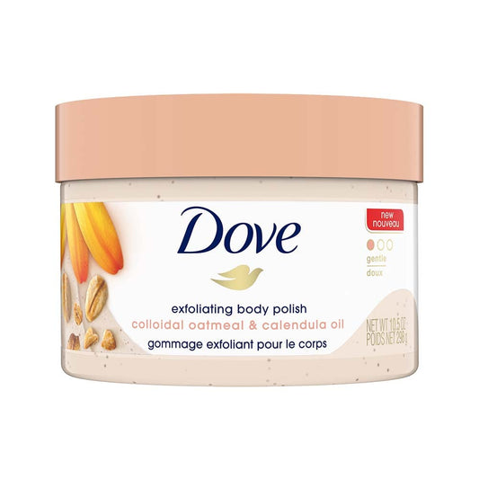 Dove Exfoliating Body Polish Scrub - Oatmeal & Calendula Oil - 298 gm