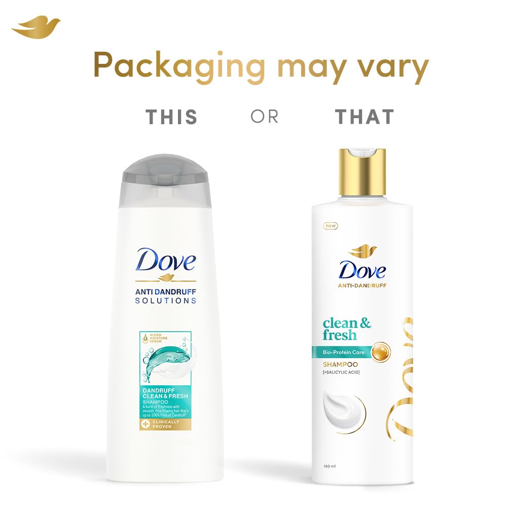 Dove Dandruff Clean & Fresh Shampoo for Clincally Proven - 180 ml