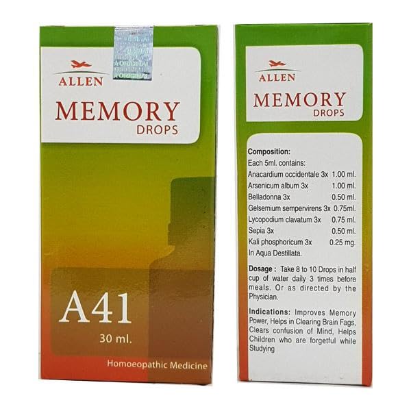 Allen Homeopathy A41 Memory Drops - 30 ml