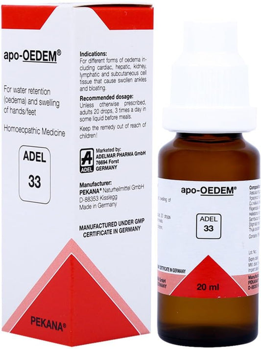 Adel Homeopathy 33 Apo-Oedem Drop - 20 ml