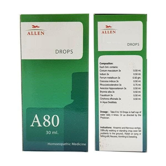 Allen Homeopathy A80 Drops - 30 ml