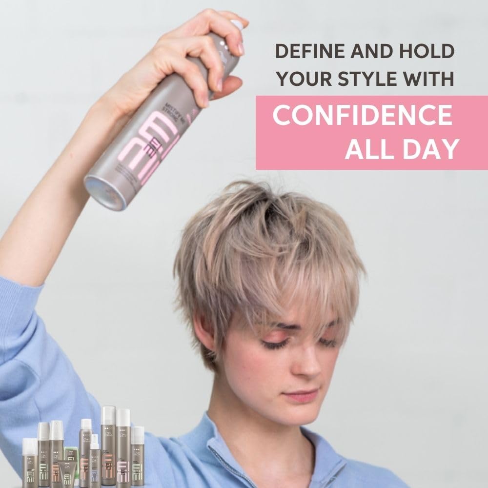 Wella Professionals EIMI Mistify Me Strong Hair Spray For 24H Hold, Frizz Control & Fast-Drying Finish - 300 ml