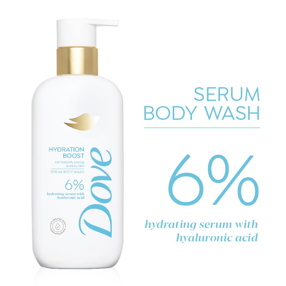 Dove 6% Hydrating Serum With Hyaluronic Acid Hydration Boost Bodywash - 300 ml