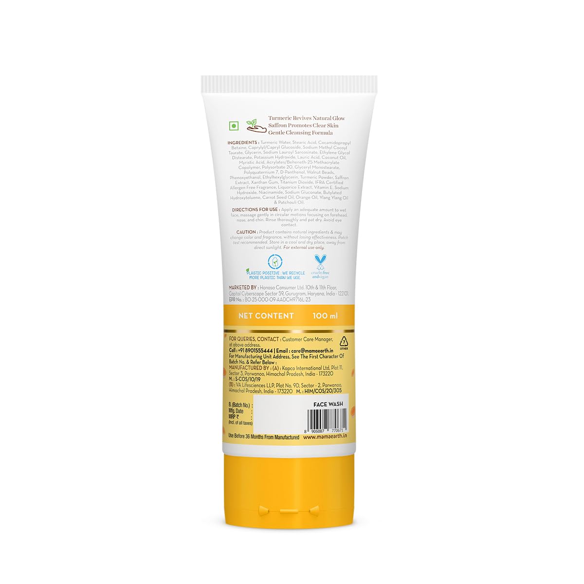 Mamaearth Ubtan Face Wash And Tea Tree Face Wash - 100ml + 100ml