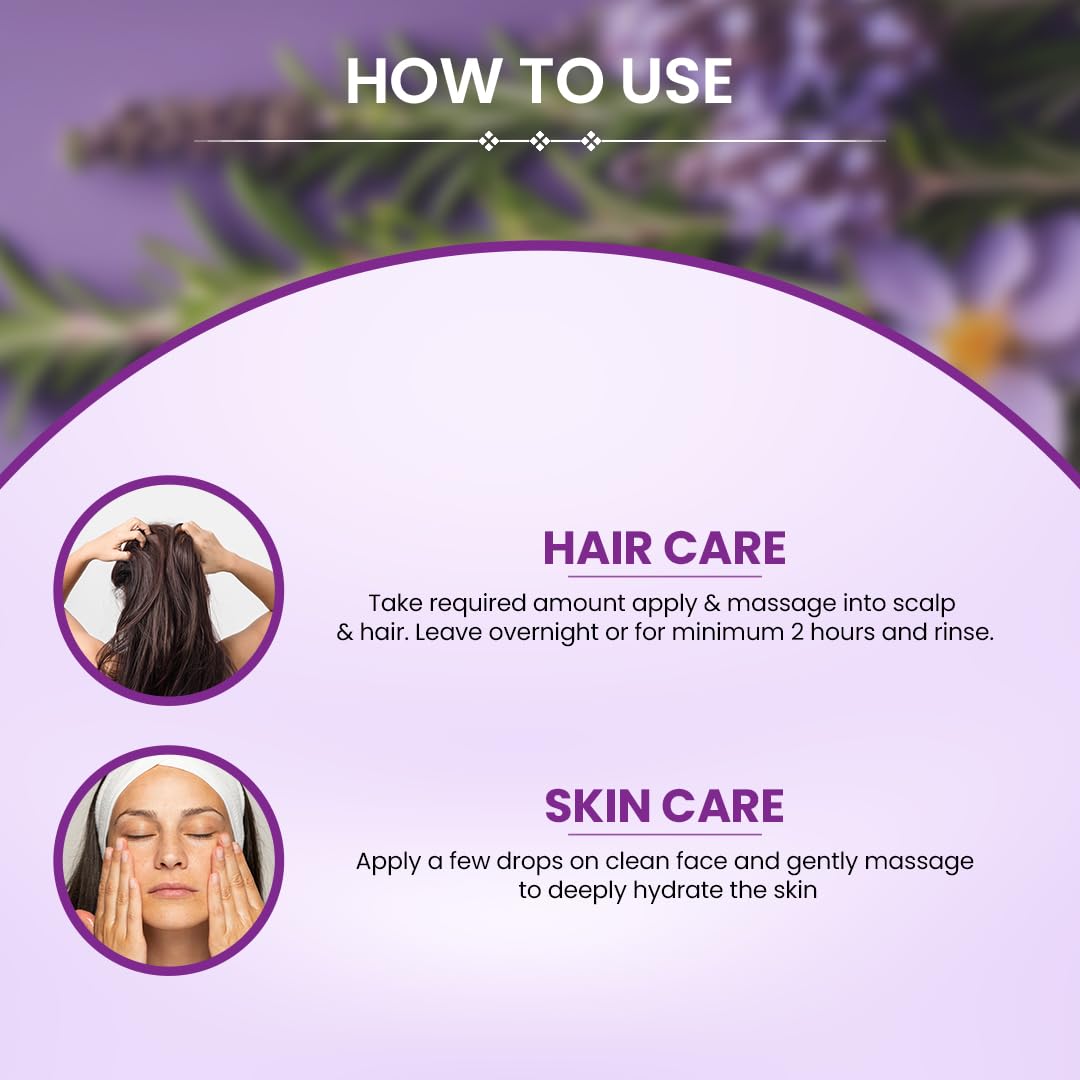 Sesa Ayurvedic Rosemary Hair Oil With Castor Oil - 200 ml | For Dry Hair & Skin