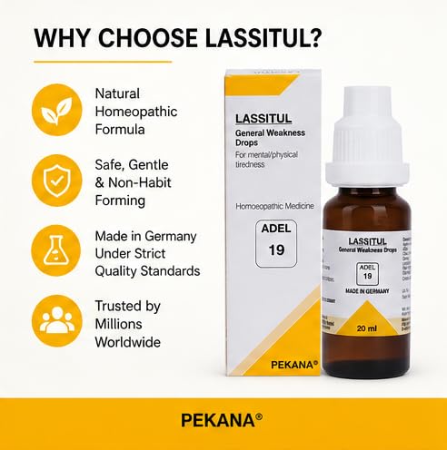 ADEL 19 Homoeopathic Lassitul Drop 20ml for immune system stress