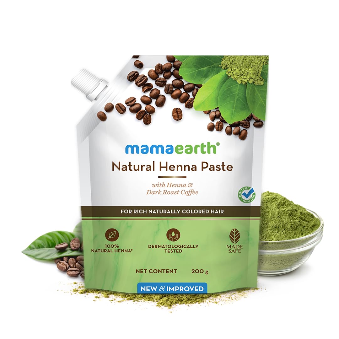 Mamaearth Natural Henna Paste For Rich Naturally Colored Hair - 200 gm