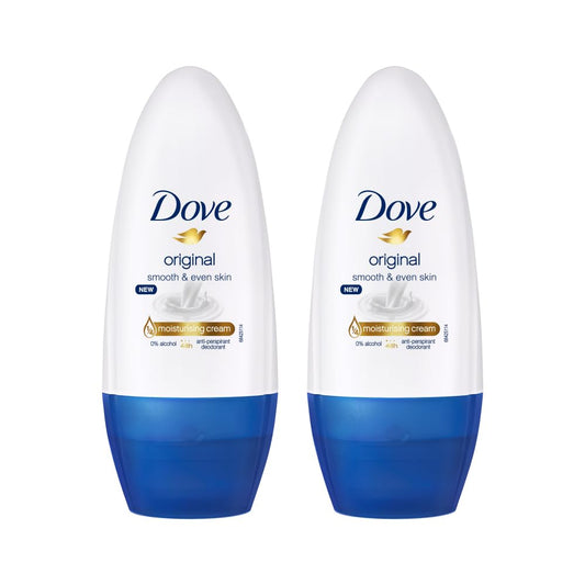 Dove Original Deodorant Roll On For Women - 50 ml - Pack of 2