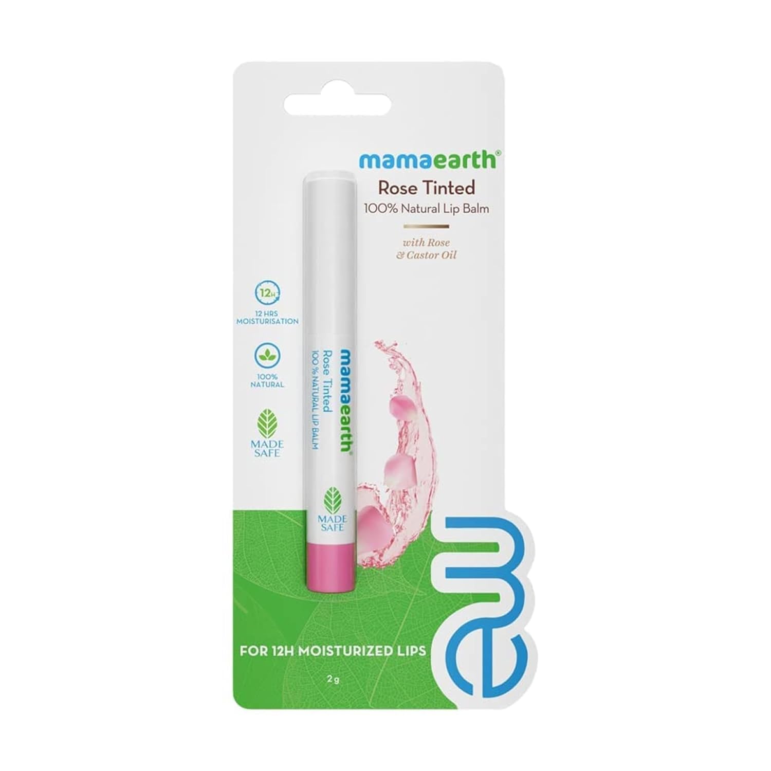 Mamaearth Rose Tinted 100% Natural Lip Balm - 2 gm
