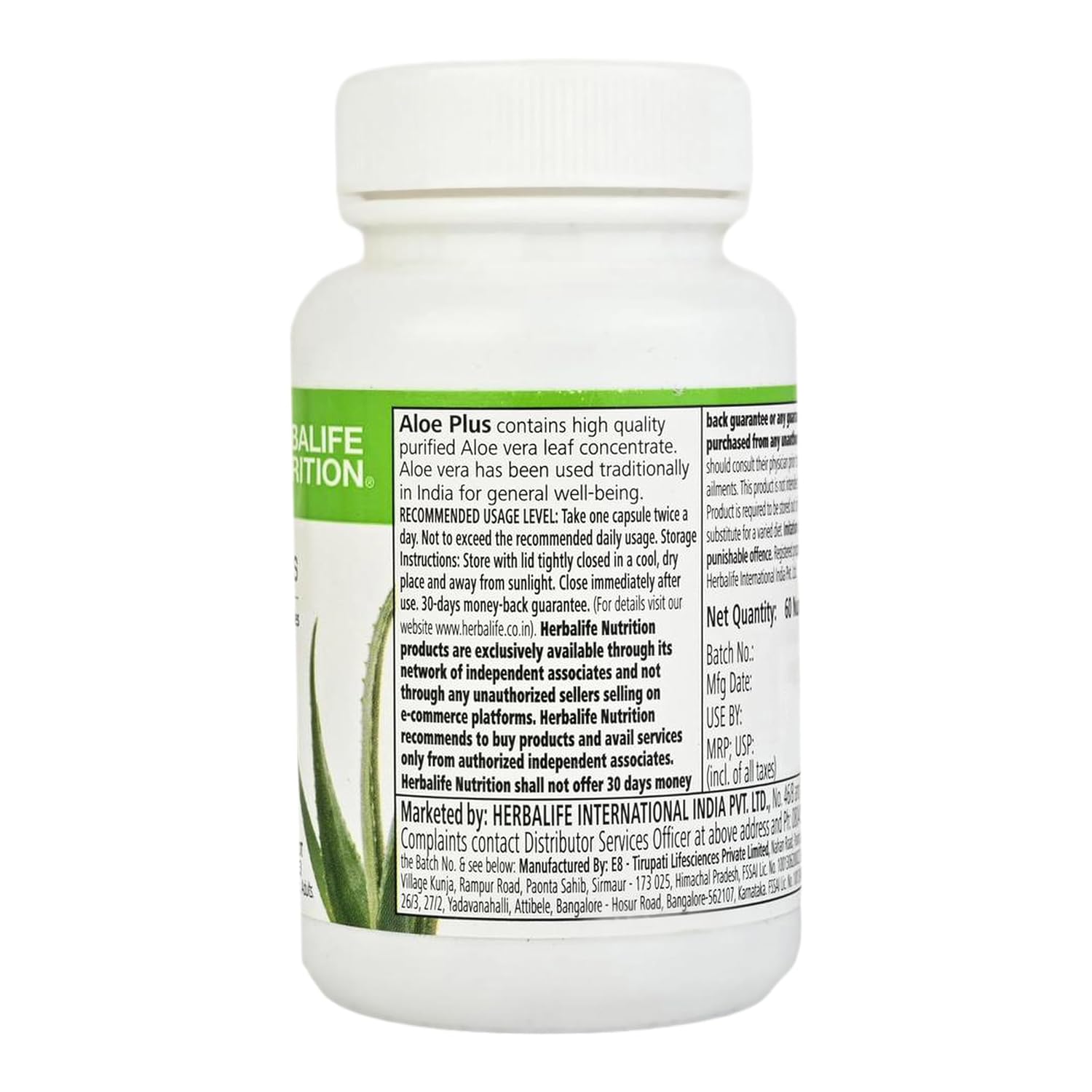 Herbalife Aloe Plus - Capsules - 60 caps
