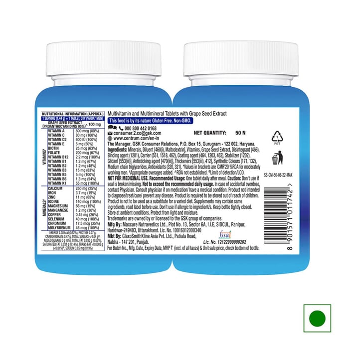 Centrum Men 50 Tablets