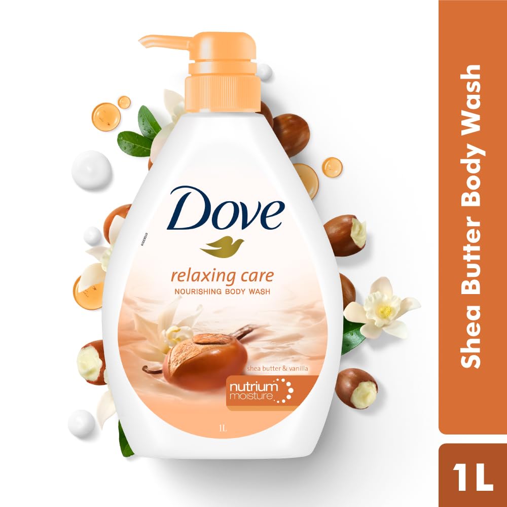 Dove Body Wash - Relaxing Care Shea Butter & Vanilla Nourishing - 1000 ml