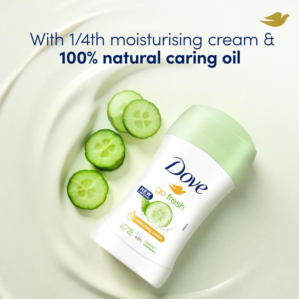 Dove Roll-On Deodorant Cucumber & Green Moisturising Cream - 40 ml