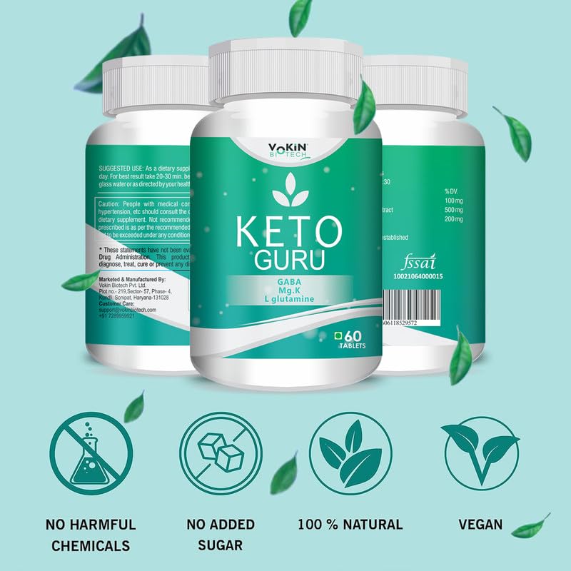 Vokin Biotech Keto Guru 60 Tablets Supplement for Weight Management